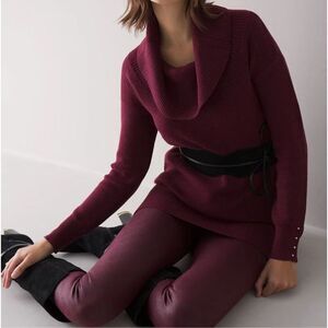 WHBM White House Black Market Runway Leggings Size 6